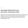 2024 - Contribution from our partner SINTEF at Norwegian Biodiversity and Genomics Conference 2024 that took place 11th and 12th of April at Forskningsparken, Oslo.